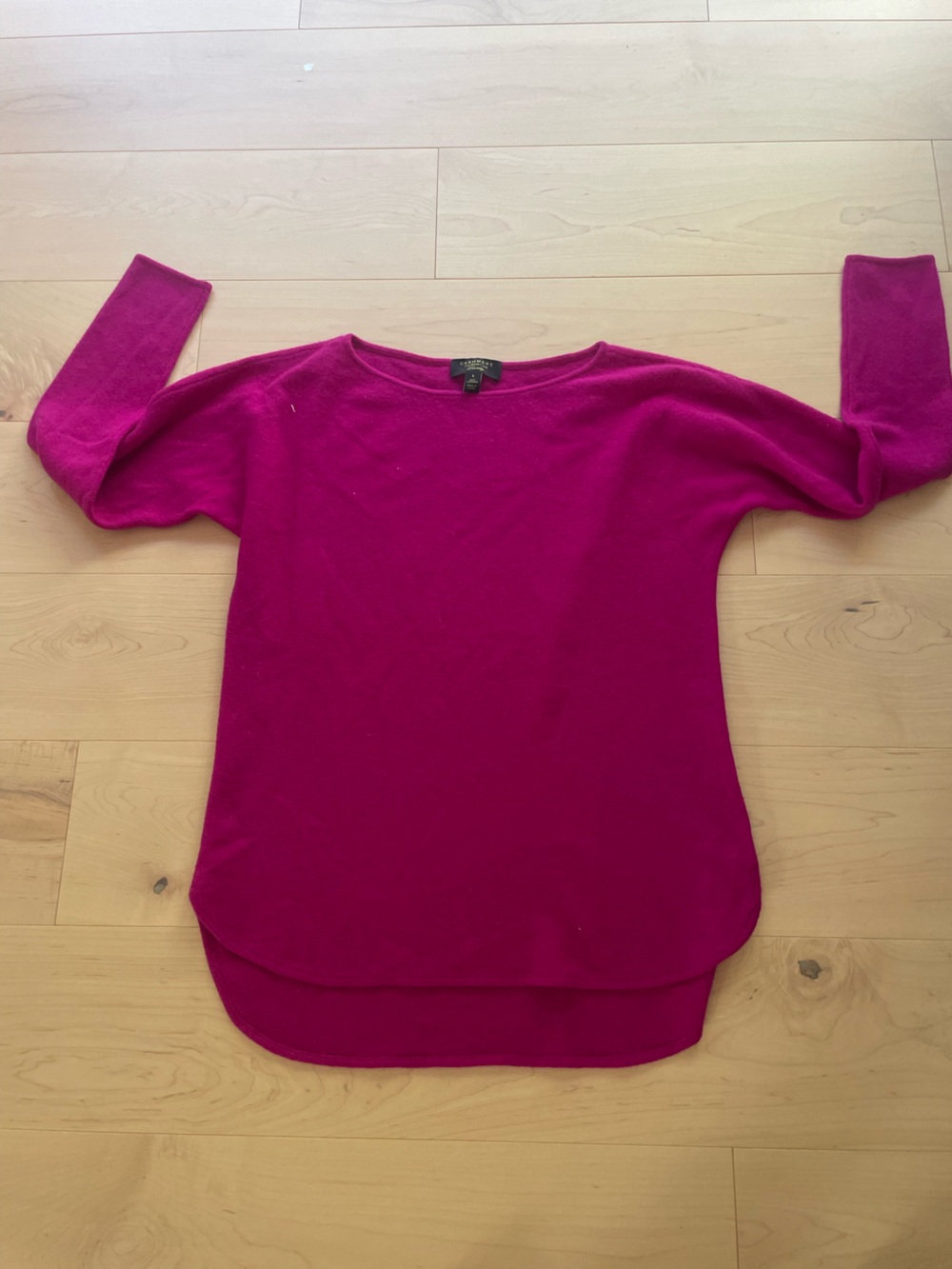 Charter Club Cashmere Fuchsia Turtleneck Sweater